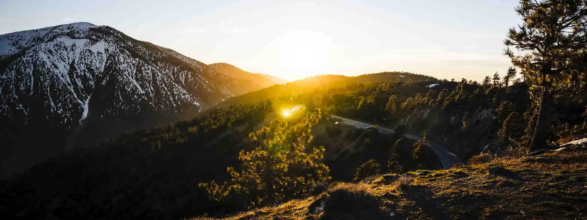 California Sunset in the Mountains