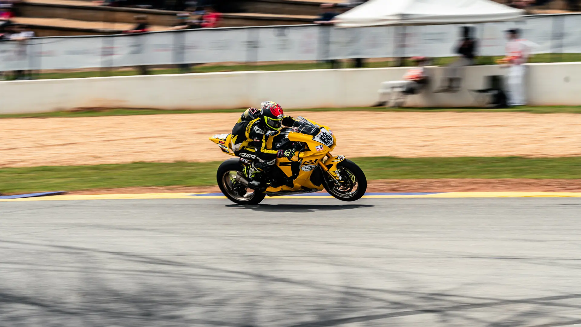 Panning shot of Motorcycle