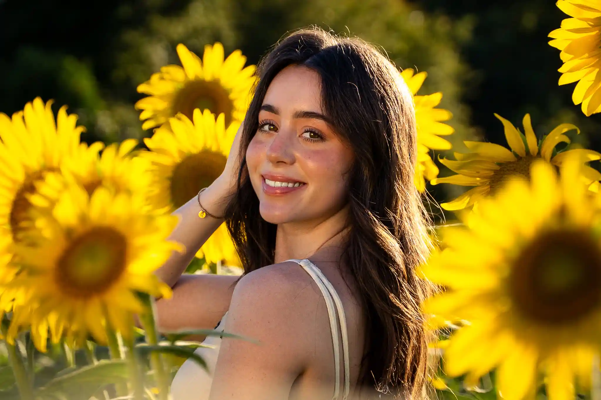 Ruby At The Sunflower Field photo in the Portraits gallery